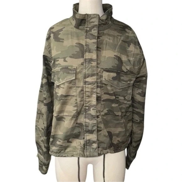 Sanctuary Camouflage Military Jacket Women's L - Picture 2 of 7